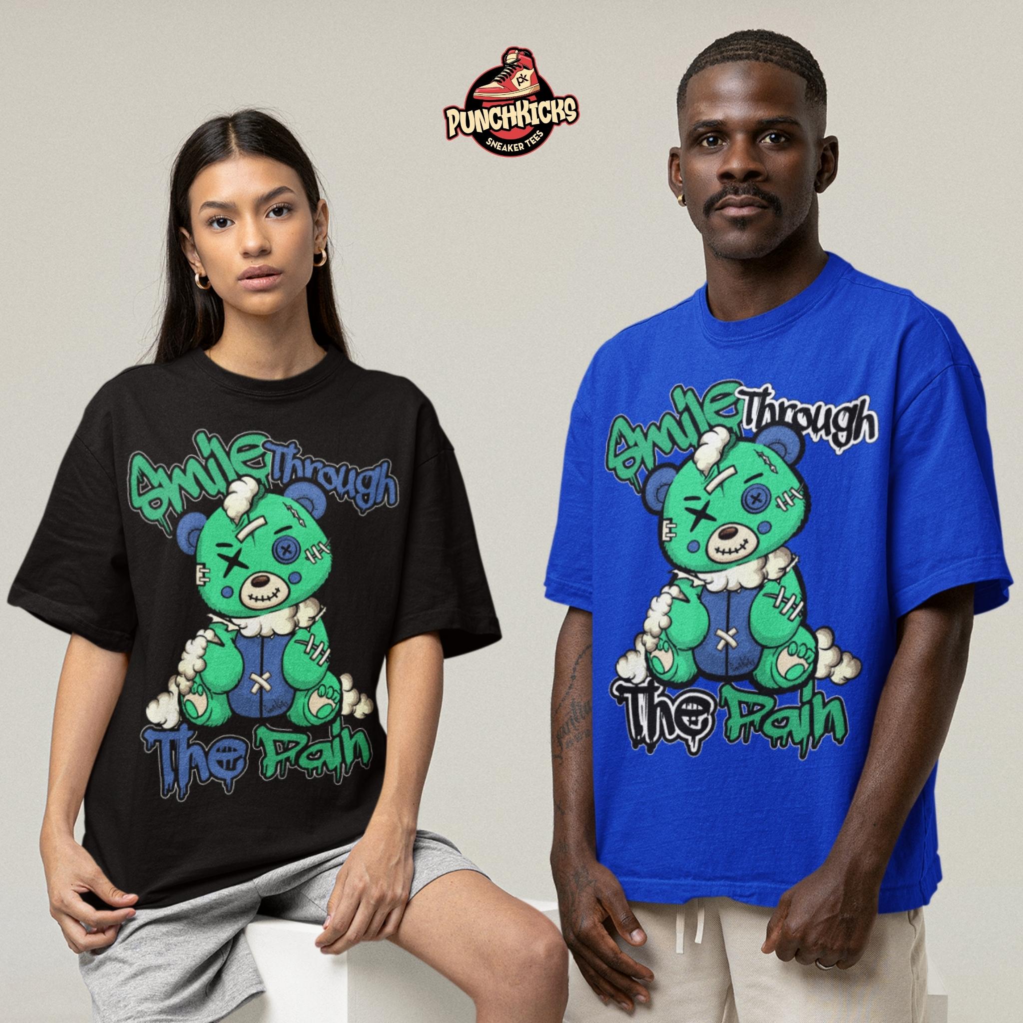 Smile Through The Pain -  Nike SB Dunk Low Grateful Dead Bears Green T-Shirt